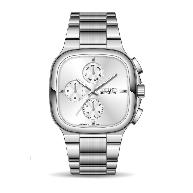 ساعت مردانه سیکو کانتیننتال فول دیت seiko s-0423