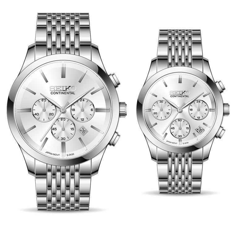 ساعت ست کورنوگراف سیکو کانتیننتال Seiko S-0430