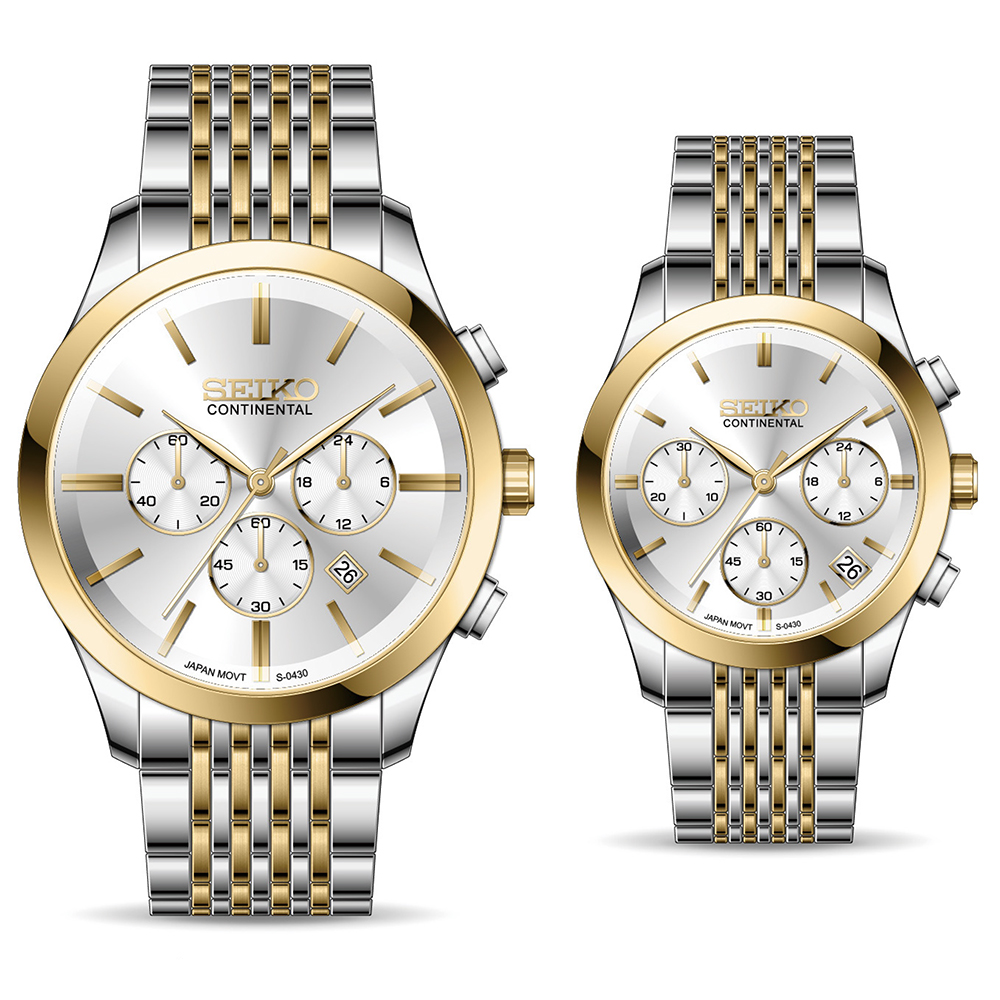 ساعت ست کورنوگراف سیکو کانتیننتال Seiko S-0430