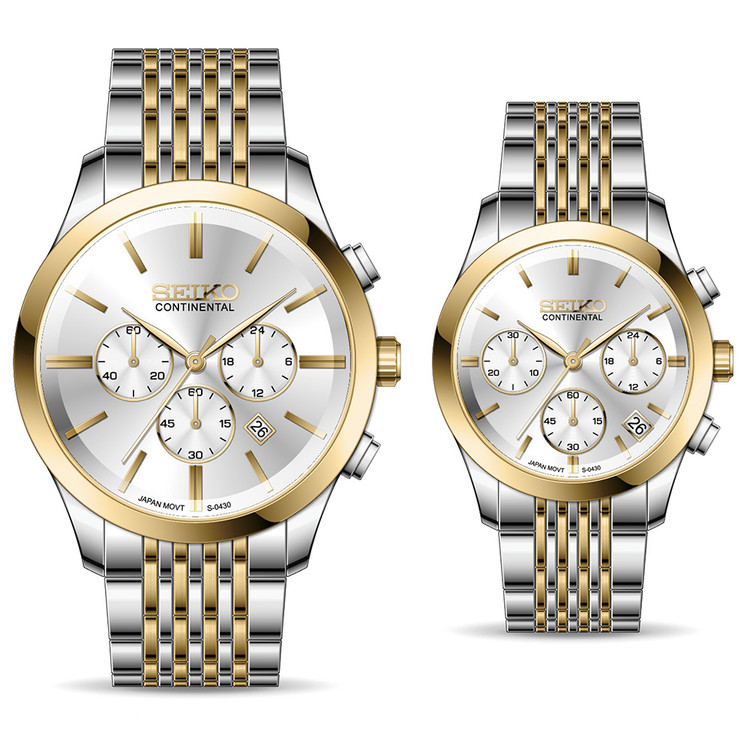 ساعت ست کورنوگراف سیکو کانتیننتال Seiko S-0430