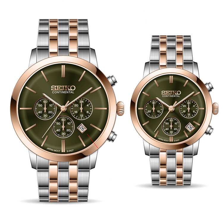 ساعت ست کورنوگراف سیکو کانتیننتال Seiko S-0427